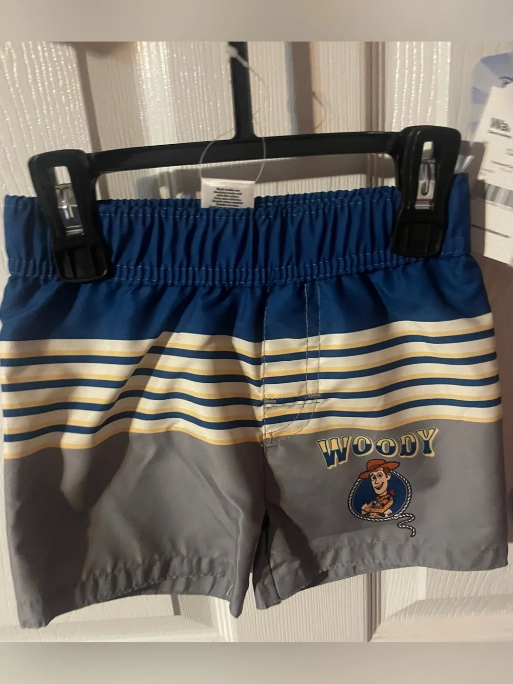NWT Disney Pixar Toy Story Woody 2-Piece Rash Guard Swim Set Boys 12M UPF 50+